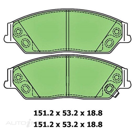 Protex Ultra 4WD Ceramic Rear Brake Pads - DB3219CP