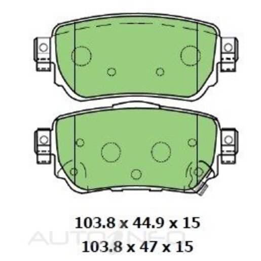 Protex Ultra 4WD Ceramic Brake Pads Rear - DB3214CP