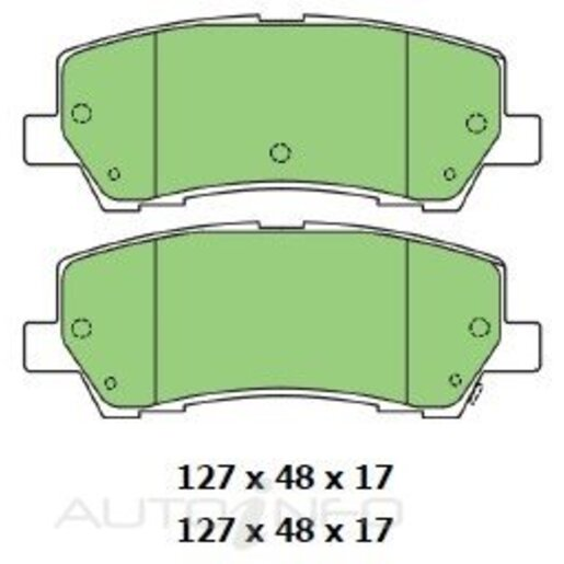 Protex Ultra 4WD Ceramic Rear Brake Pads - DB1694CP