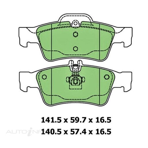 Protex Ultra 4WD Ceramic Front Brake Pads - DB1387CP