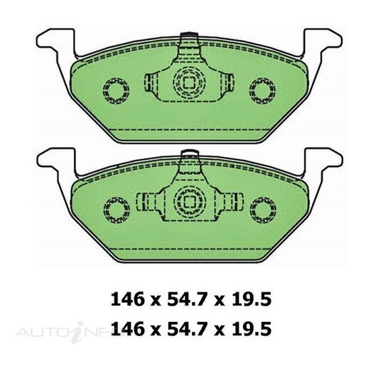 Protex Ultra 4WD Ceramic Front Brake Pads - DB2181CP