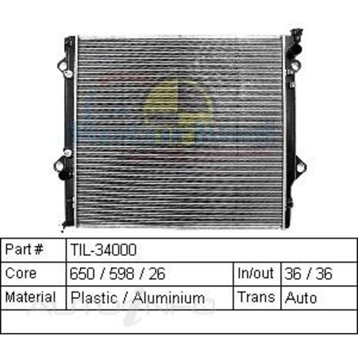 Motorkool Radiator - TIL-34000