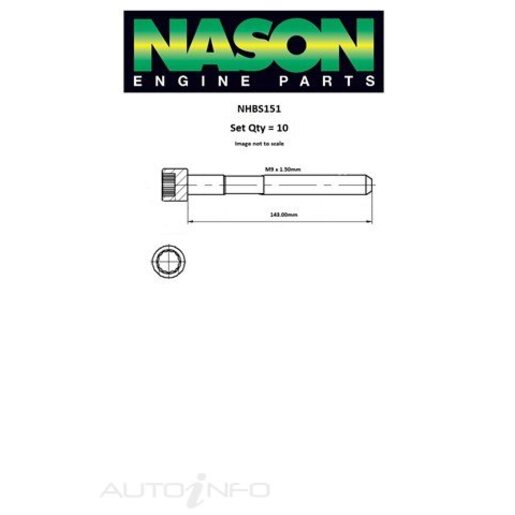 Nason Cylinder Head Bolt Set - NHBS151