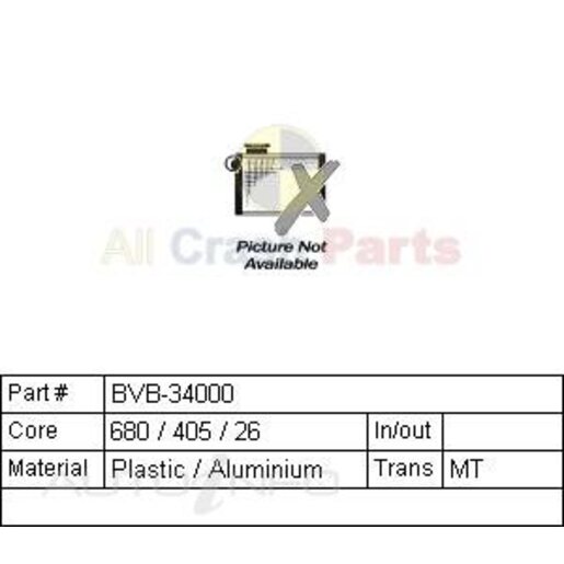 Motorkool Radiator - BVB-34000