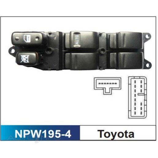 Door Power Window Switch - Front