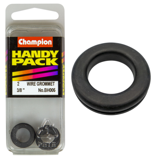 Champion Handy Pack Rubber Wiring Grommet 3/8x1/2" CWG - BH005