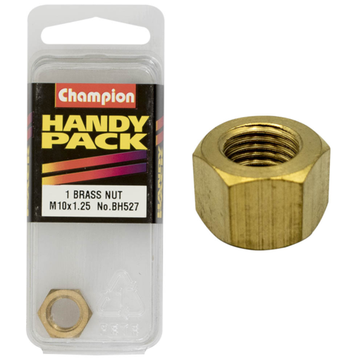 Champion Packs  Manifold Nuts Brass m10 X 1.25mm - BH527