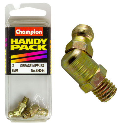 Champion Handy Pack Grease Nipples 6mm 45 Deg - BH064