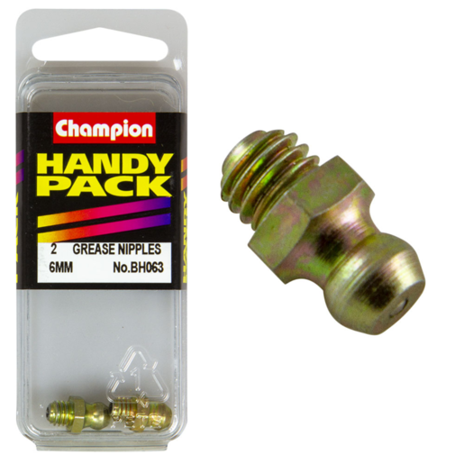 Champion Handy Pack Grease Nipples 6mm Straight CN - BH063