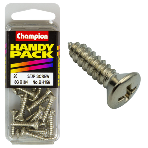 Champion Handy Pack Self Tap Screw 8G x 3/4" CST - BH156