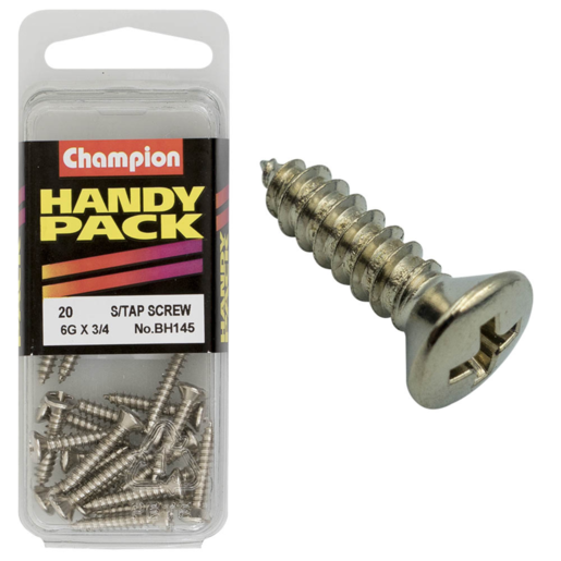 Champion Handy Pack Screw Raised Head 6G x 3/4" CST - BH145