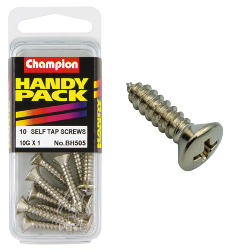 Champion Handy Pack Screw Raised Head 10G x 1" CST - BH505