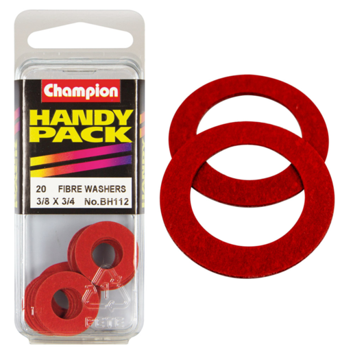 Champion Handy Pack Fibre Washer (1/32"Thick) 3/8x3/4" CFW - BH112