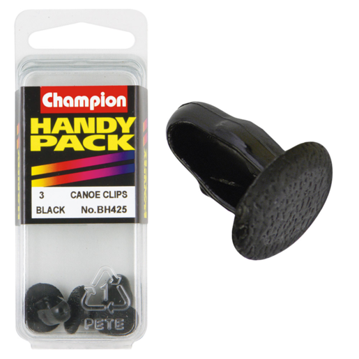 Champion Handy Pack Canoe Black Trim Clip - BH425