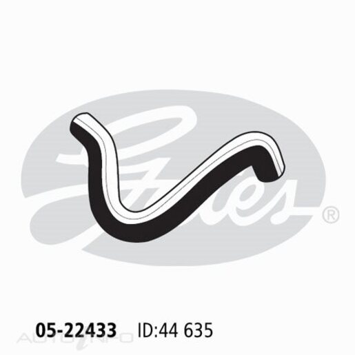 Gates Upper Radiator Hose - 22433