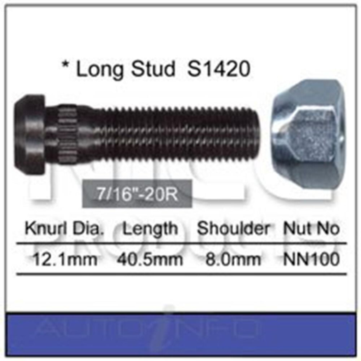Nice Products Wheel Stud & Nut Set - NS142