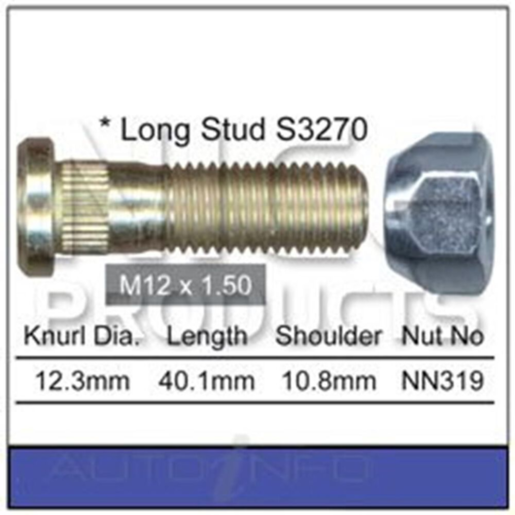 Nice Products Wheel Stud & Nut Set - NS327