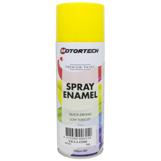 Motortech Premium Paint Spray Enamel Yellow 250g - MT032