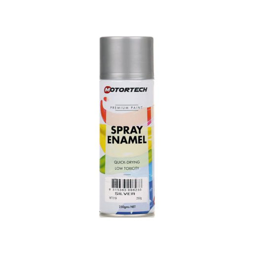 Motortech Spray Enamel Silver 250g - MT019
