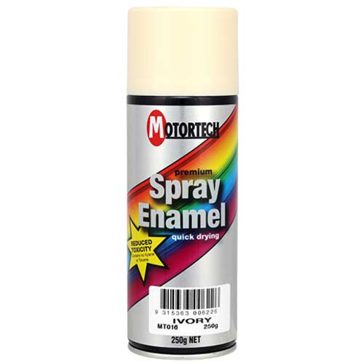 Motortech Spray Enamel Paint Ivory 250g - MT016