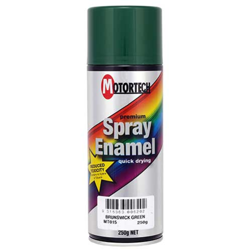 Motortech Spray Enamel Paint Brunswick Green 250g - MT015