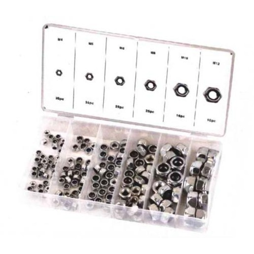 Haigh Nylon Lock Nut 146pc Met Assortment Kit - NLN146