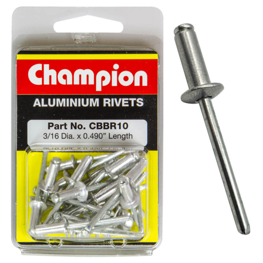 Champion 3/16 x 0.490 Rivet Pack - CBBR10