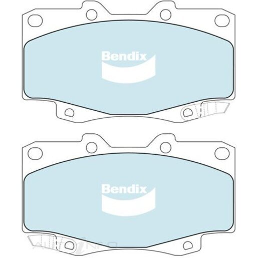 Bendix Front Brake Pads - DB1739-4WD