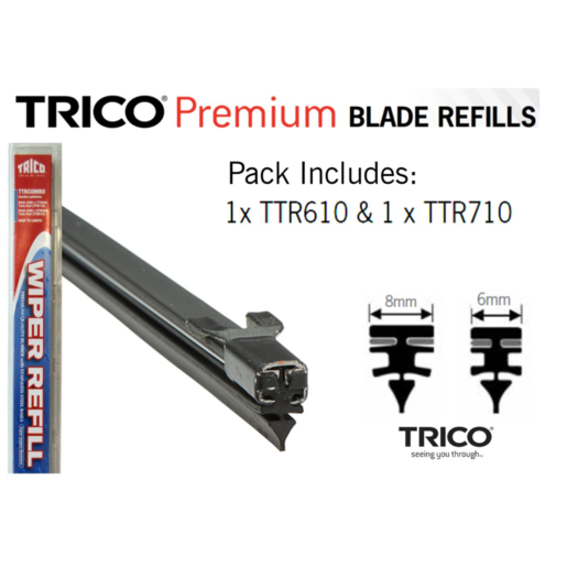 Trico Twin Rail wiper refill Combo Pack - TTRCOMBO