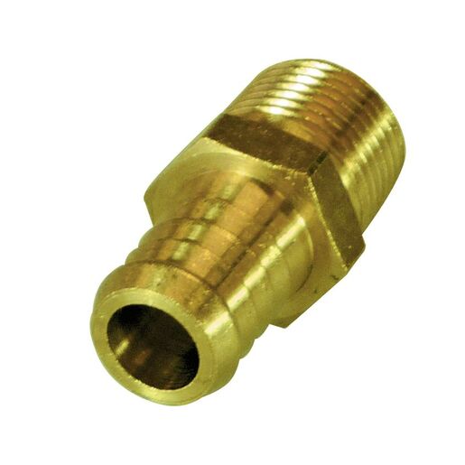 BRASS MALE TAIL 34 HOSE X 38 BSP