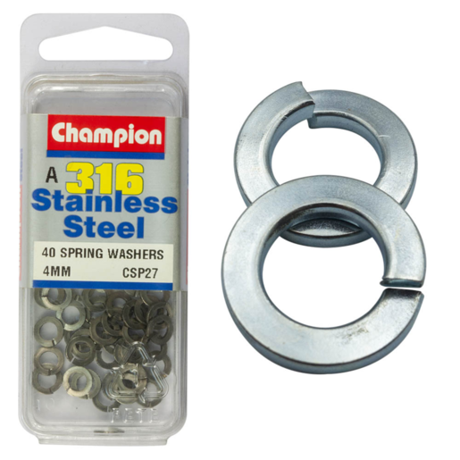 Champion Washer Spring Stainless Steel 4mm 316/A4 - CSP27