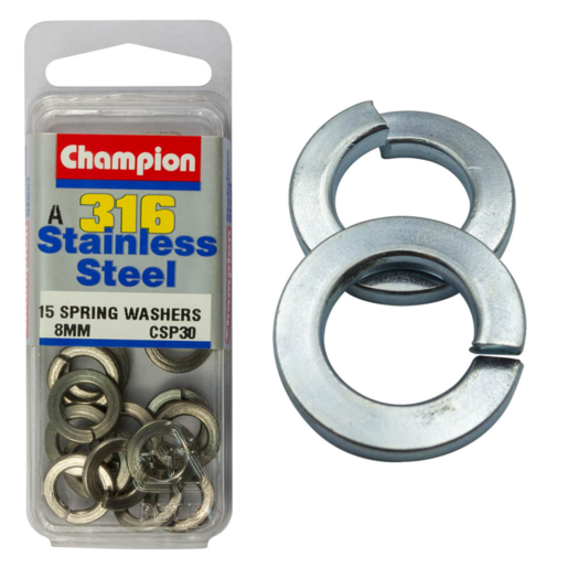 Champion Washer Spring Stainless Steel 8mm 316/A4 - CSP30