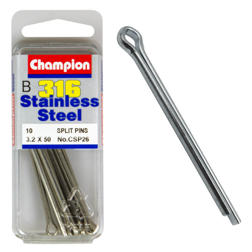 Champion Split Pin Stainless Steel 3.2x50mm 316/A4 - CSP26