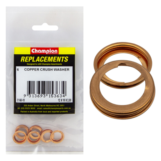 Champion 12 x 18 Copper Crush Washer (Sold Individually) - C140-10