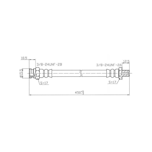 Protex Hydraulic Hose Rear - H455