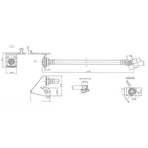 Protex Hydraulic Hose Front - H1347