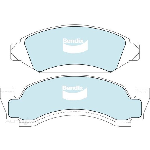 Bendix 4WD Front Brake Pads - DB1809-4WD