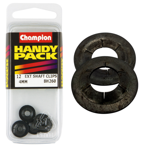 Champion Handy Pack External Shaft Lock Rings 4mm - BH260