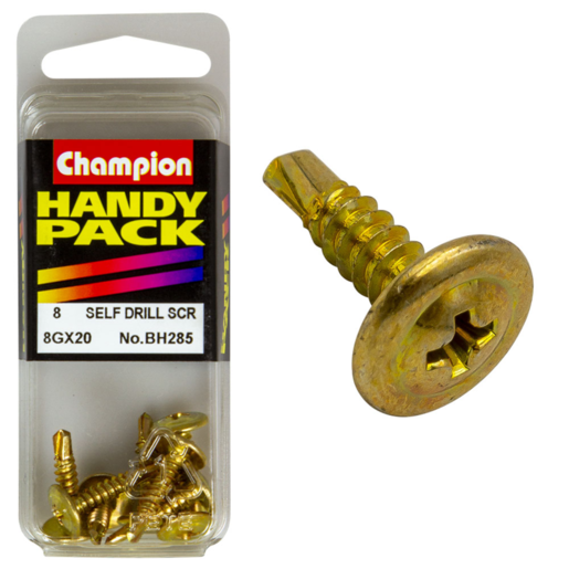 Champion Handy Pack Self Drill Screw 8G x 18 x 20mm Tek - BH285