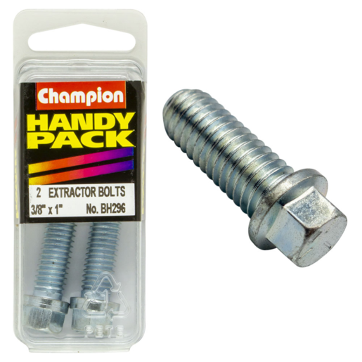 Champion Handy Pack Manifold Stud & Nut 3/8 x 1" UNC Stud - BH296