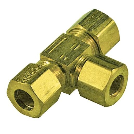 TFI Racing 3/16" 3 Way Brass Fitting Tee -P1402