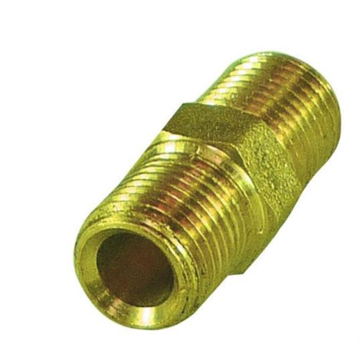 TFI Racing 1/8" Brass Fitting Hex Nipple -P2701