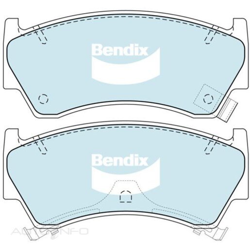 Bendix Front Brake Pads - DB1302-ULT