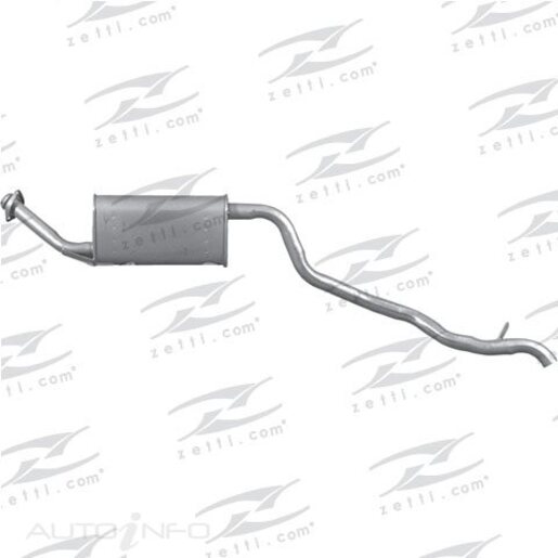 Redback Rear Muffler Std Replacement - M3792