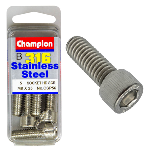 Champion M8 x 25 Socket Head Screws - CSP56