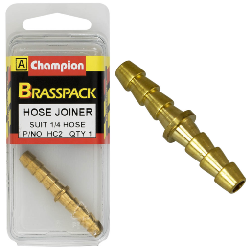 Champion 1/4 Brass Hose Joiner - HC2