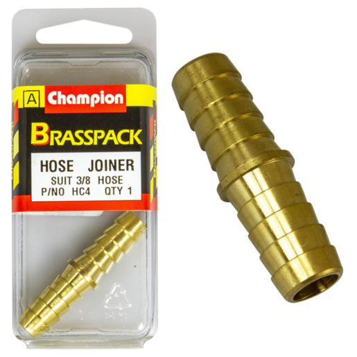 Champion 3/8" Brass Hose Joiner - HC4