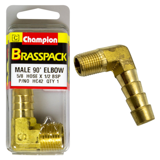 Champion 5/8 x 1/2 90 Deg Male Elbow - HC42