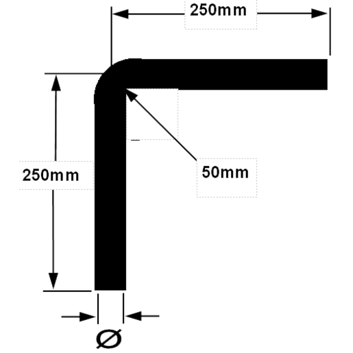 Codan 90 Degree Hose Bends (not Fuel) 37.8mm - PCHNB37