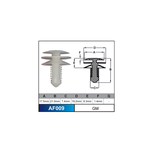 Nice Fastener GM AF009 - AF009-10